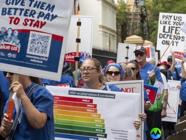 The picket was done in members’ own-time in front of NSW parliament as the Premier sat inside for Senate estimates. Picture: NewsWire / Mo<em></em>nique Harmer