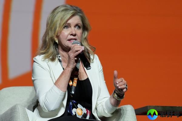 Senator Marsha Blackburn (R-TN) speaks at the Bitcoin 2024 event in Nashville, Tennessee, U.S., July 27, 2024.