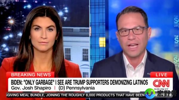 PA Governor Josh Shapiro (D) slams President Biden for calling tens of millions of Americans 