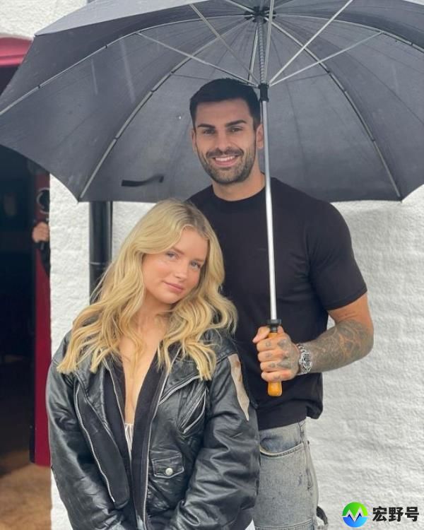 Adam Collard and Lottie Moss