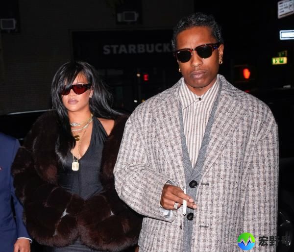 Rihanna and A$AP Rocky in New York City on October 4, 2024