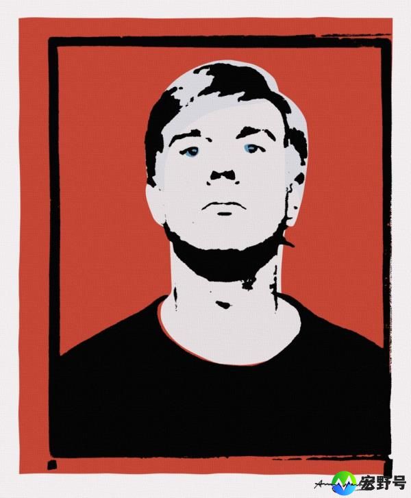 Andy Warhol’s silkscreen “Red Self-Portrait.