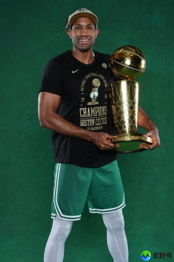 Al Horford poses for a portrait with the Larry O