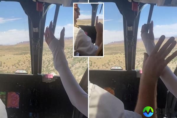 Pilot grabs woman