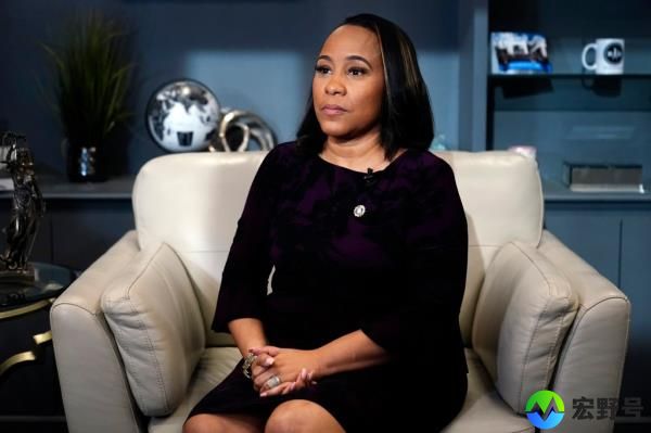 FILE - District Attorney for Fulton County, Fani Willis speaks during an interview with The Associated Press on Dec. 12, 2023, in Atlanta. Accusations that Willis had an inappropriate relatio<em></em>nship with a special prosecutor she hired to seek co<em></em>nvictions of Do<em></em>nald Trump and others for interfering in Georgia