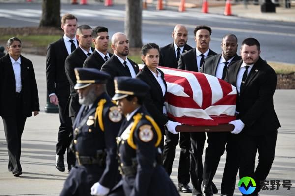 The casket of Sandra Day O
