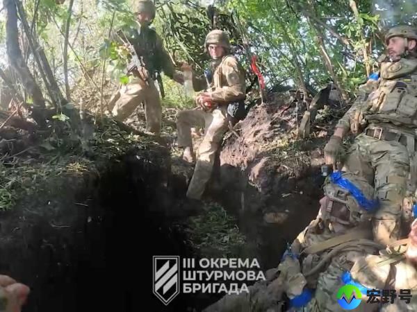 Ukrainian soldiers are seen at their positions on the front line, amid Russia