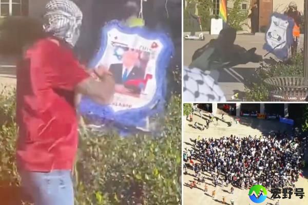 加州大学洛杉矶分校的学生们用“打倒那个该死的犹太人”的口号殴打比比pi？ata