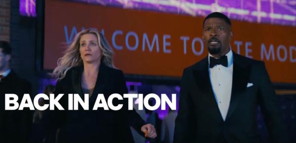 Footage of Cameron Diaz and Jamie Foxx in the upcoming Netflix action-comedy 