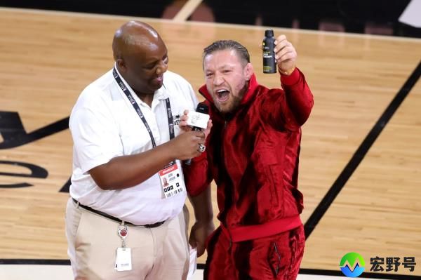 Co<em></em>nor McGregor was booed off the court while promoting his company