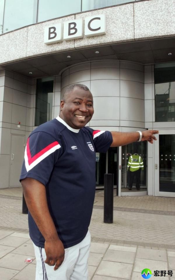 Mandatory Credit: Photo by REX/Shutterstock (587657h) Guy Goma outside the BBC GUY GOMA, WHO WAS MISTAKENLY INTERVIEWED ON THE BBC 24 HOUR NEWS NETWORK - MAY 2006