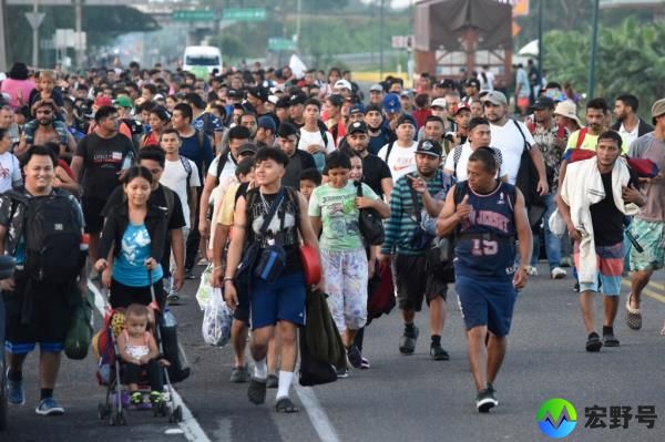 The caravan of potential border-crossers from a dozen Latin American nations embarked on the trip from Mexico’s southern border in hopes of seeking asylum in the US before Trump could harden the border if he wins the White House for a second time.