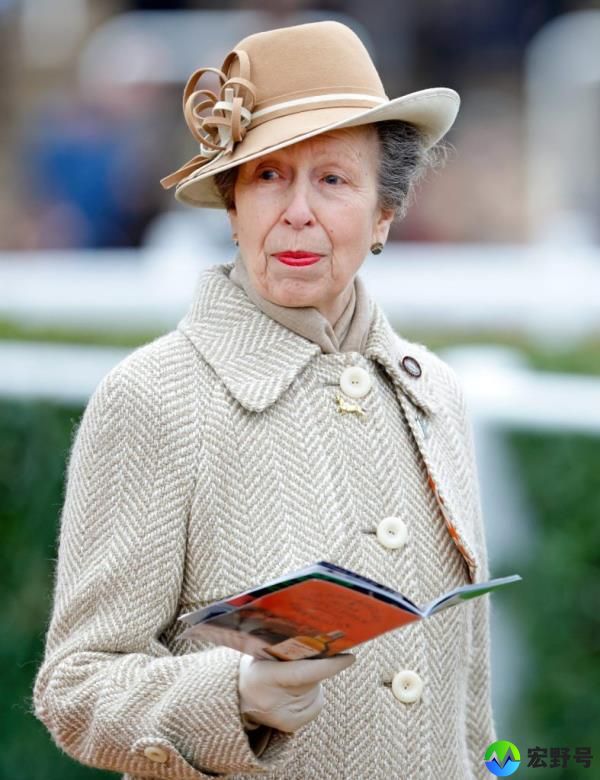 Princess Anne attends Style Wednesday at Cheltenham Festival wearing a hat and coat.