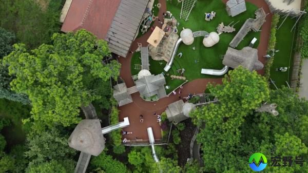 An aerial shot.
