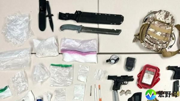 Weapons and drugs found in traffic stop in Rosamond, California