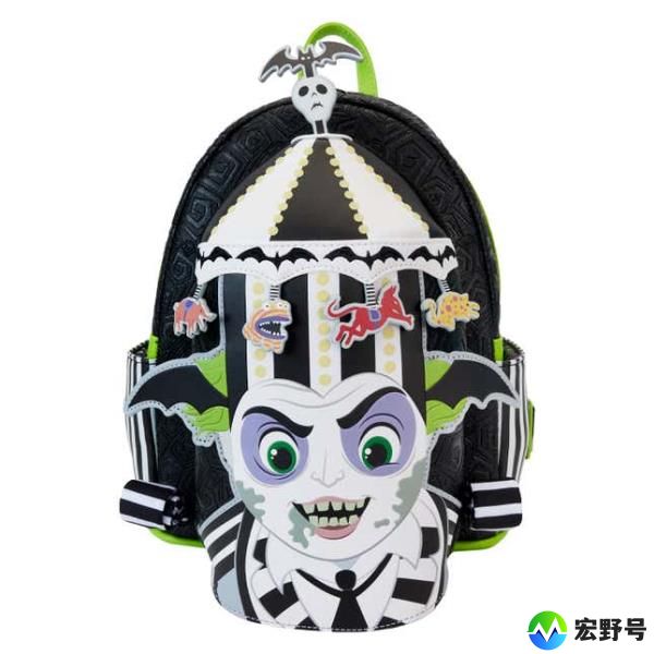 Loungefly x Beetlejuice - Beetlejuice Carousel Hat Light Up Cosplay Mini Backpack