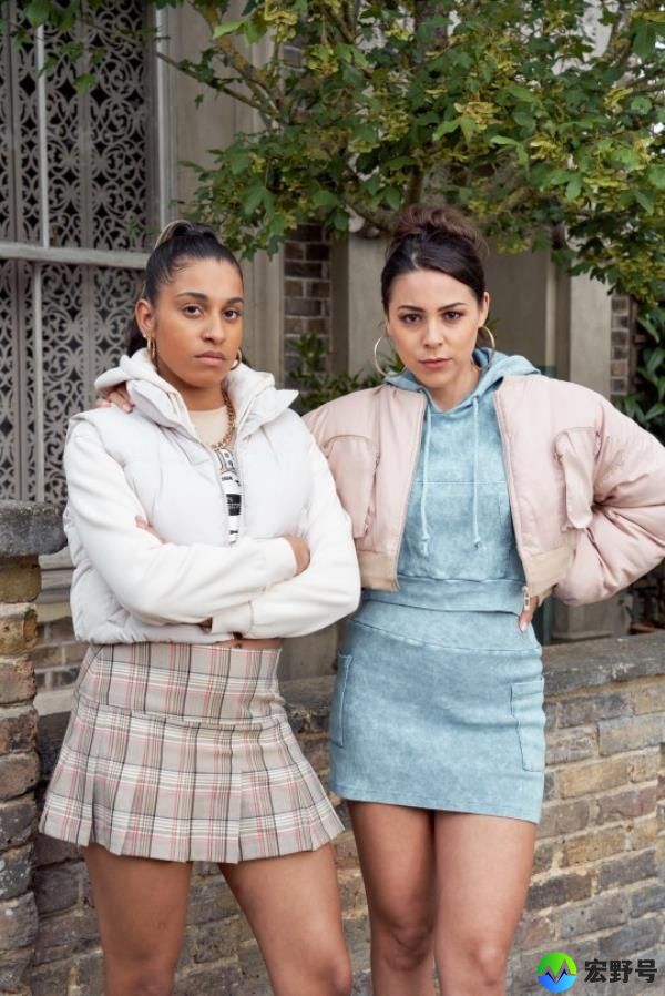 Aaliyah James and Sophie Khan Levy as EastEnders characters Avani and Priya