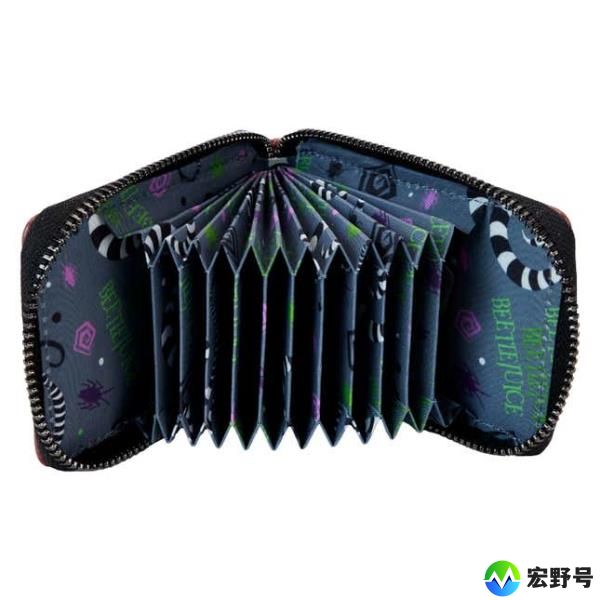  Loungefly x Beetlejuice - Handbook For The Recently Deceased Accordian Wallet