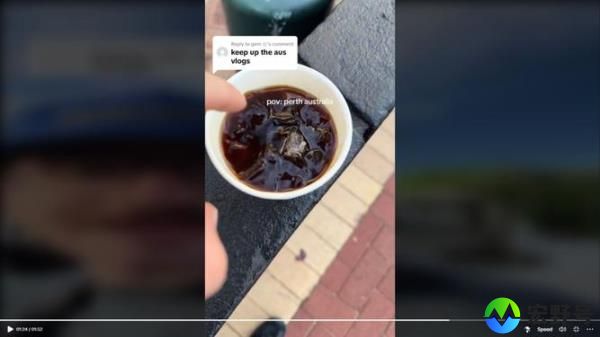 Eventually, he comes across a pub and gets an iced-long black.