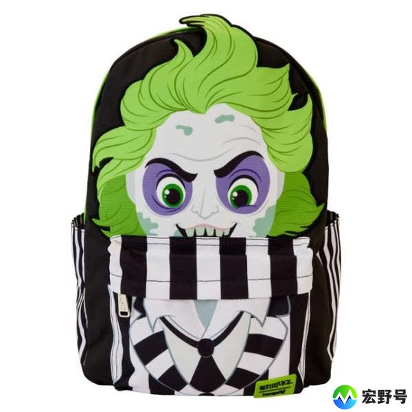 Loungefly x Beetlejuice - Beetlejuice Cosplay Nylon Full-Size Backpack