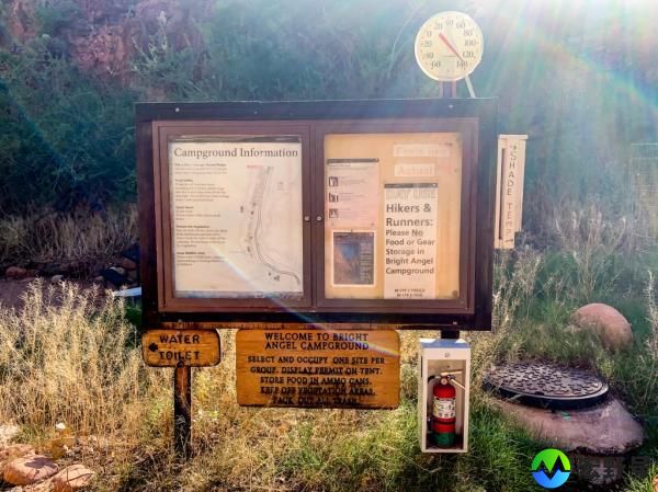 Campground sign