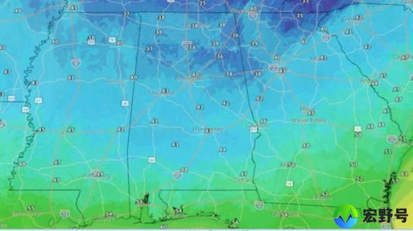 Wednesday morning lows