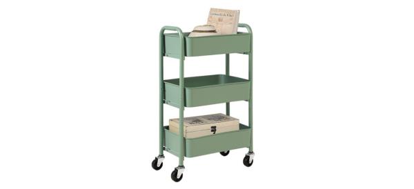 Best SunnyPoint 3-Tier Compact Rolling me<em></em>tal Storage Cart