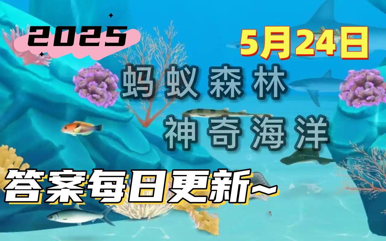 海蜇喜欢晒太阳吗-神奇海洋5月24日答案最新2025
